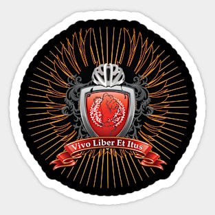 "Live Free and Ride" Sticker